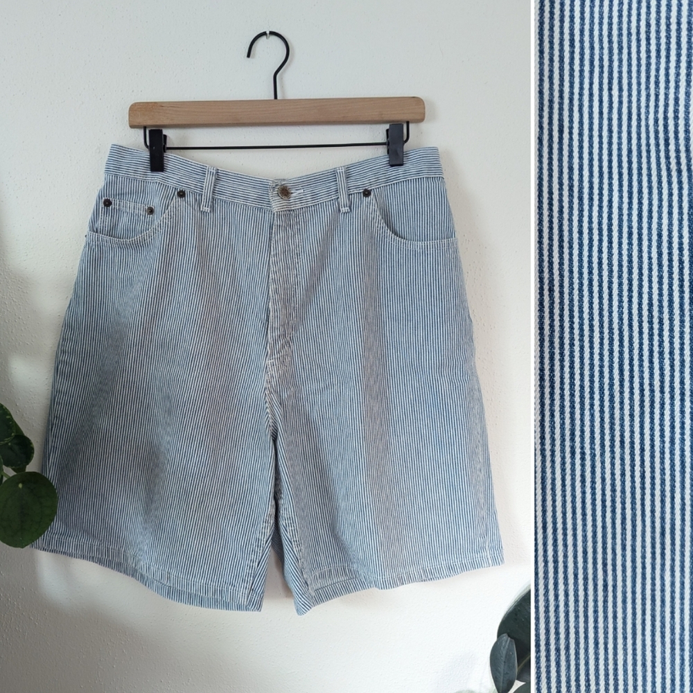 Faded Glory | Vintage | Striped High Rise Mom Jeans | 90s